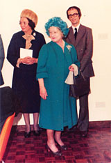 The Queen Mother opening the Mill Centre in 1979